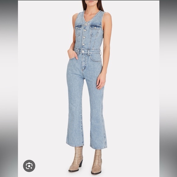 AGOLDE Seventies Denim Jumpsuit. Size 4 - Picture 8 of 15